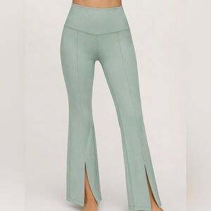 Yogalicious Lux Girlfriend Front Slit 7/8 Flare Leggings